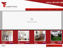 Tablet Screenshot of foundation-property.co.uk
